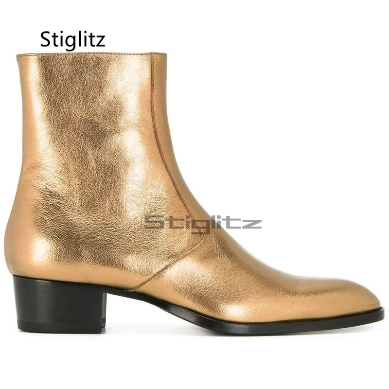 Red Genuine Leather Chelsea Bo - Men Shoes For Wedding 评论和价格