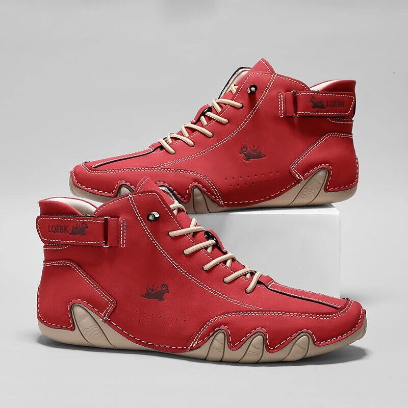 Leather Casual Shoes Sneakers  - Men'S Shoes With Support 评论和价格