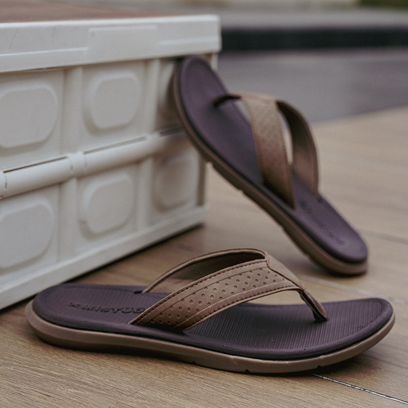 Men's Summer Retro-Style Thick - Flip Flop Beach Men 评论和价格