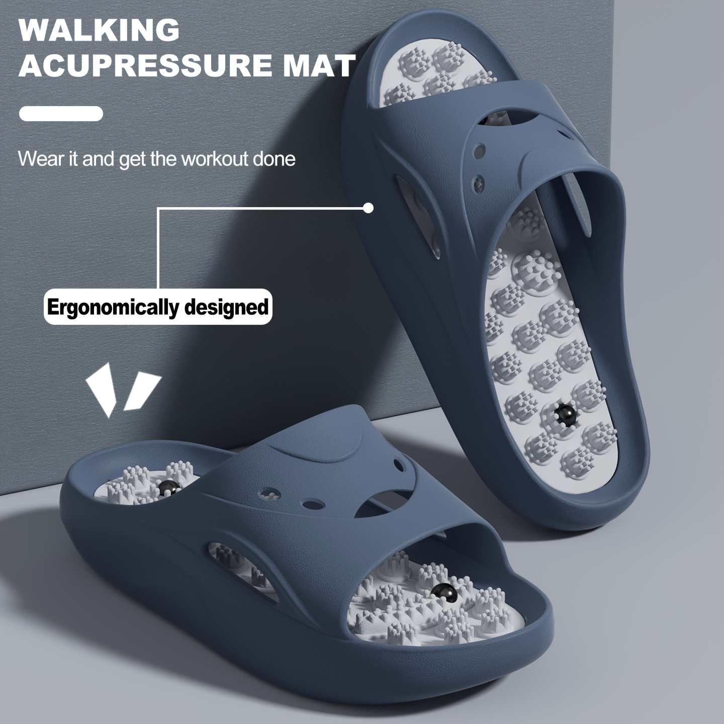 Women Men EVA Massage Slippers - Flip Flop Beach Men 评论和价格