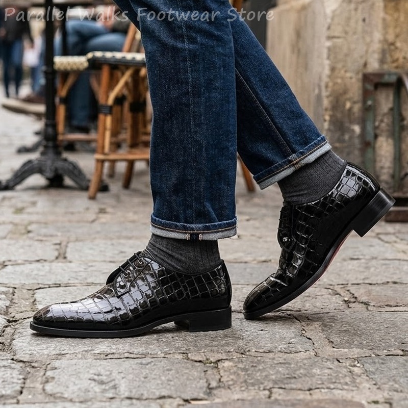 Men Patent Leather Oxford Shoe - Men Shoes For Wedding 评论和价格