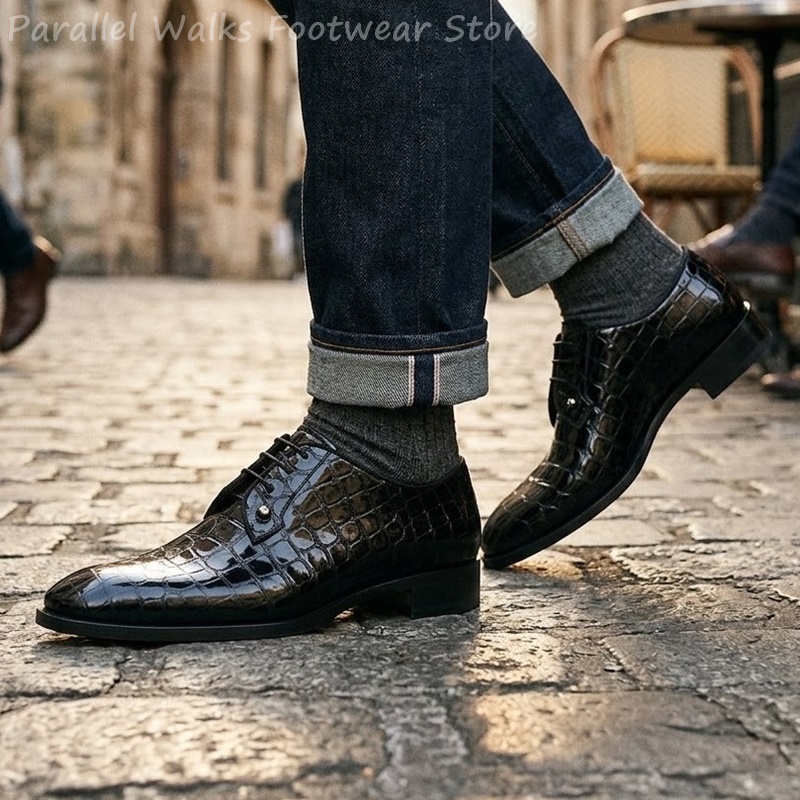 Men Patent Leather Oxford Shoe - Men Shoes For Wedding 评论和价格