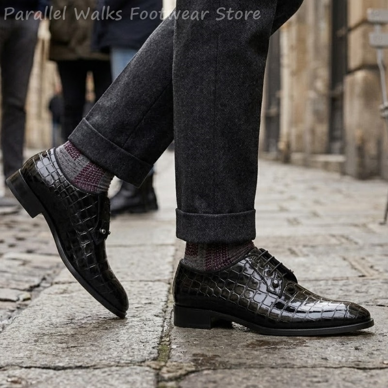 Men Patent Leather Oxford Shoe - Men Shoes For Wedding 评论和价格
