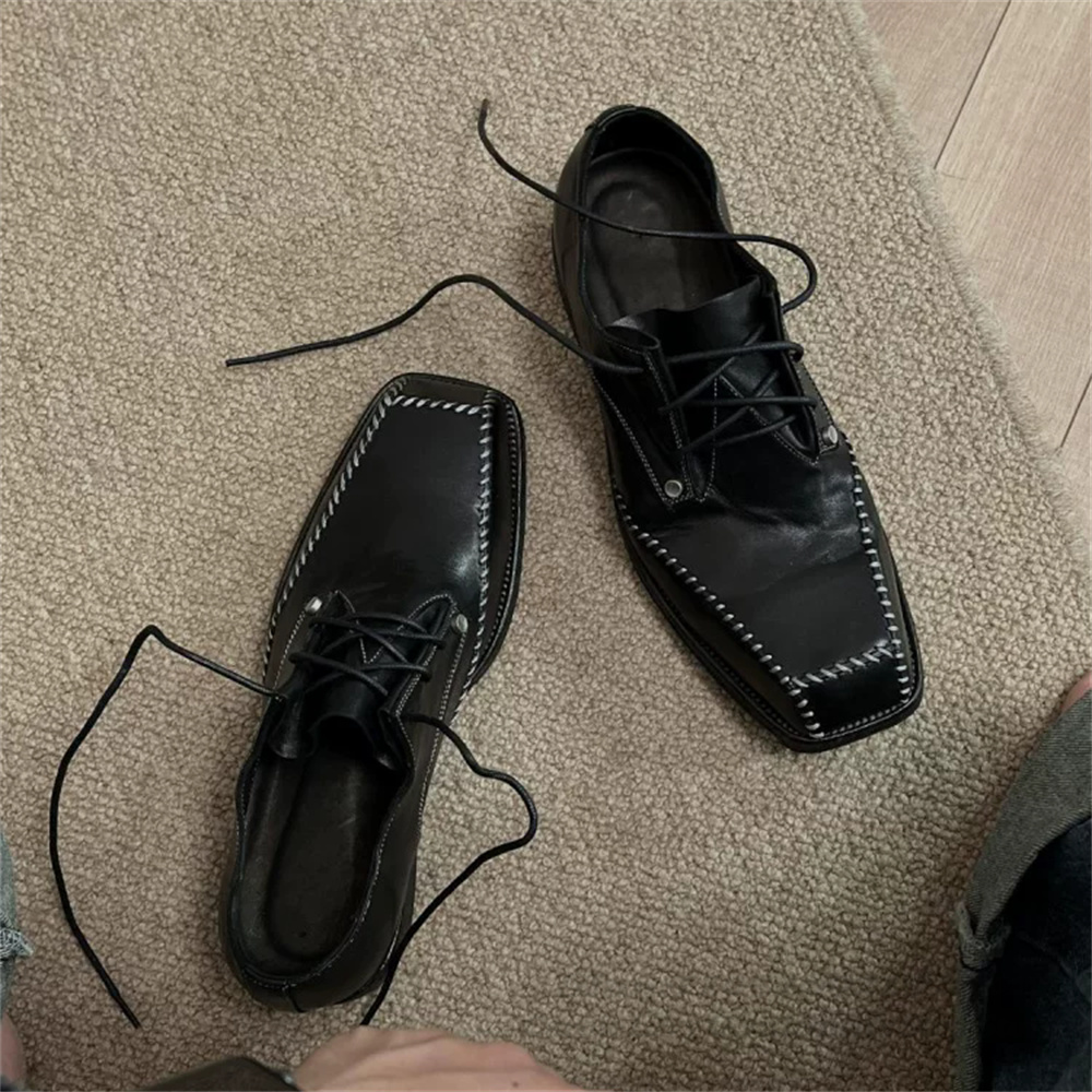 Derby Shoes for Men British St - Men Shoes For Wedding 评论和价格