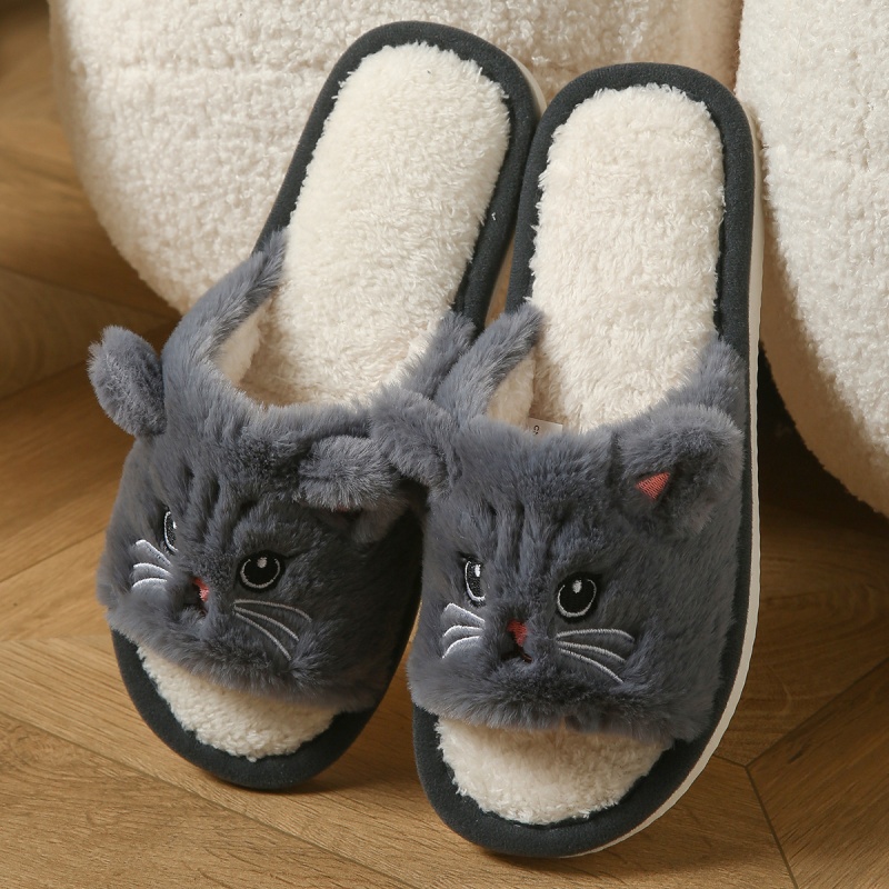 Cute Cat Plush Flip Flops For  - Flip Flop Beach Men 评论和价格