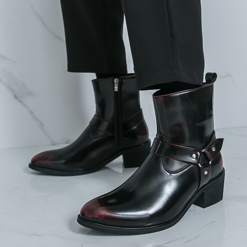Autumn Brand High Heels Chelse - Men Shoes For Wedding 评论和价格