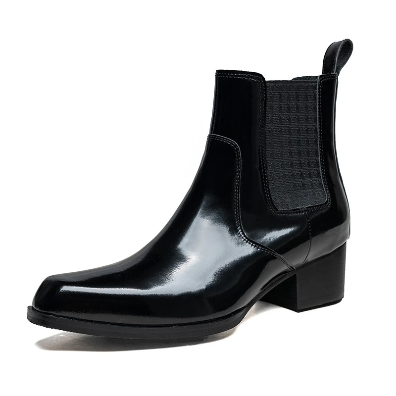 Luxury Patent Leather Mens Ank - Men Shoes For Wedding 评论和价格